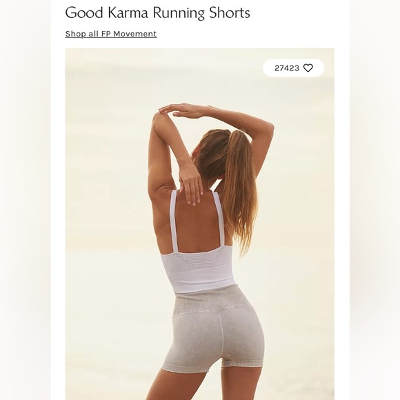 FP Movement by Free People Light Gray Athletic Shorts - Picture 4 of 4